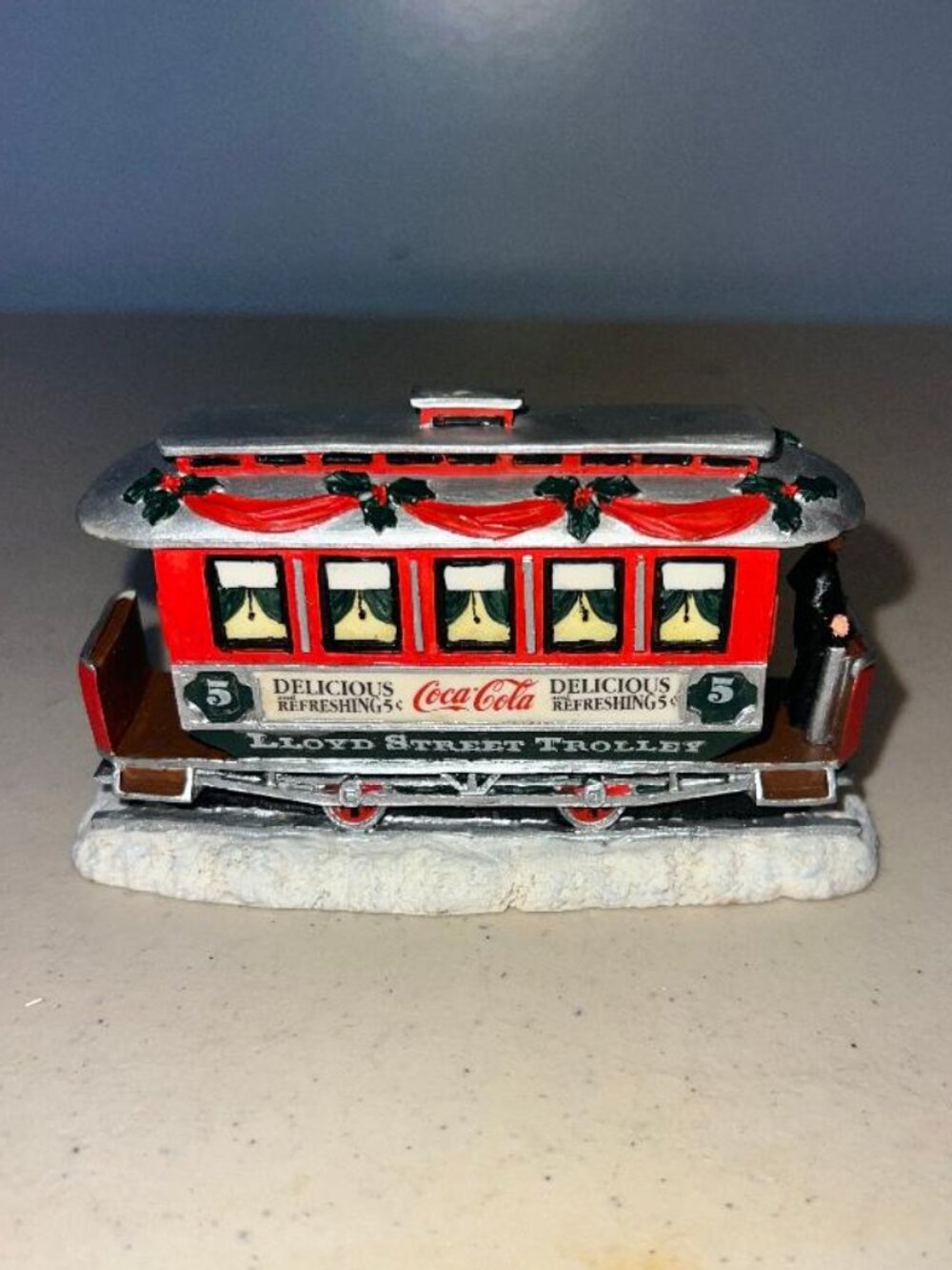 1993 Coca Cola Town Square Collection Lloyd Street Trolley
